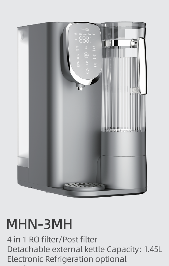 Zero Install Instant Hot Hydrogen Water Purifier MHN-3MH